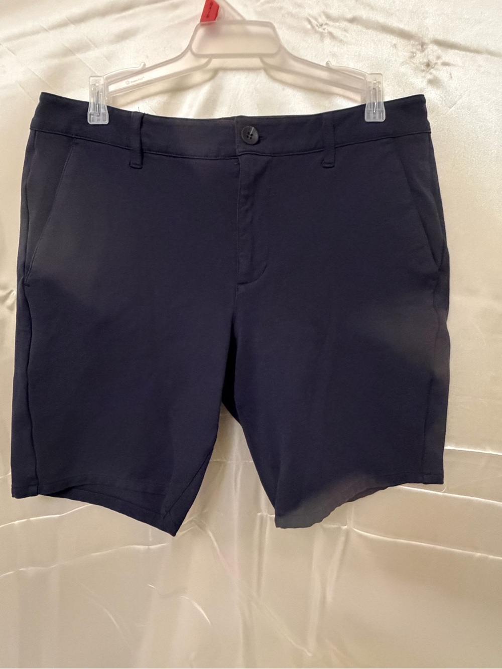 PAIGE Rickson Men’s Navy Stretch Chino Shorts Size 31 9” Inseam